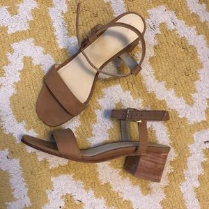 Nisolo block heel sandals.